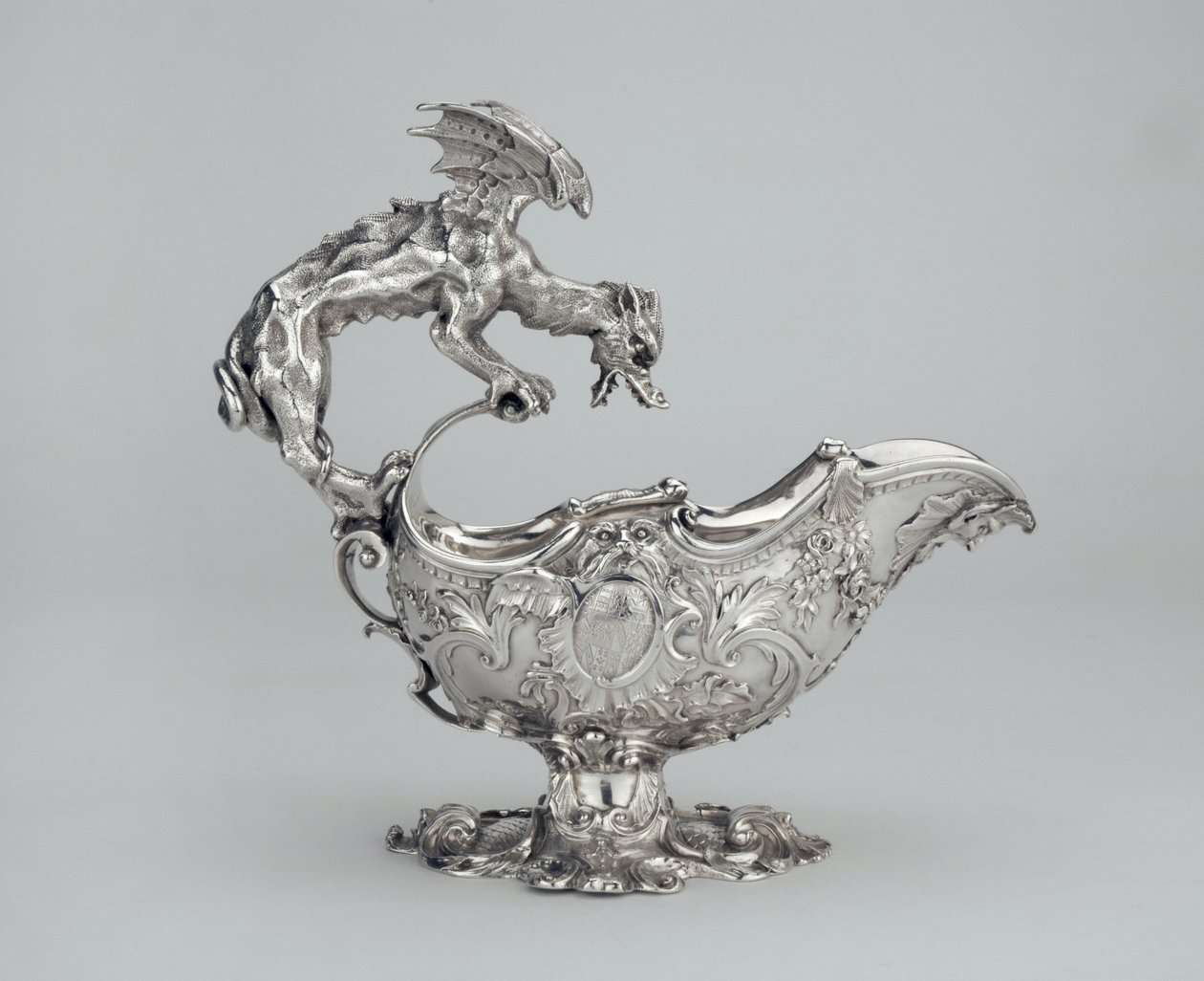 Sausebåt c. 1740 (sølv) av Charles Kandler