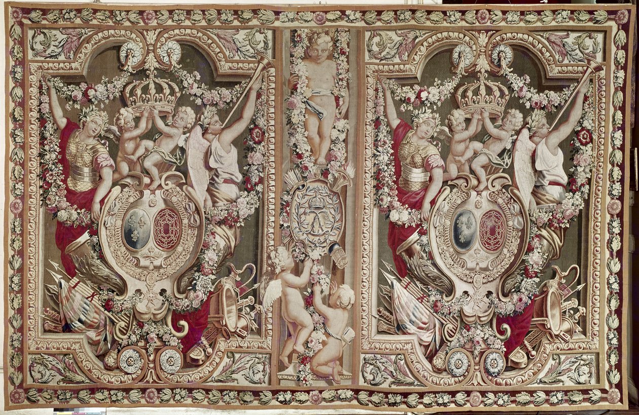 The Portiere of the Famous, Gobelins Workshop (teppe) av Charles Le Brun