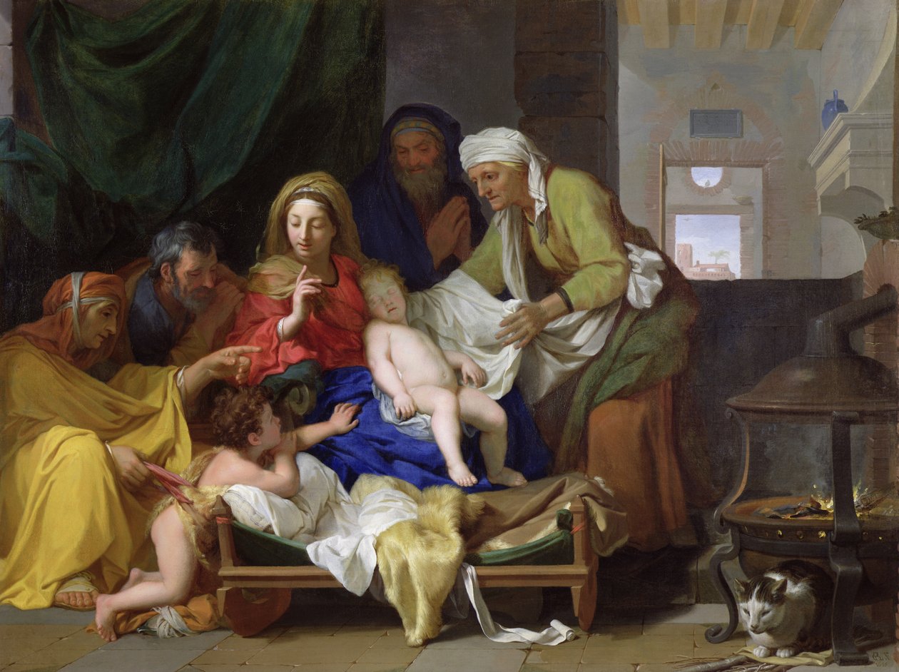 Den sovende Kristus, 1655 av Charles Le Brun