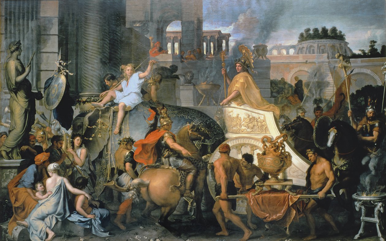 Alexanders triumf, eller Alexanders inntog i Babylon, ca. 1673 av Charles Le Brun