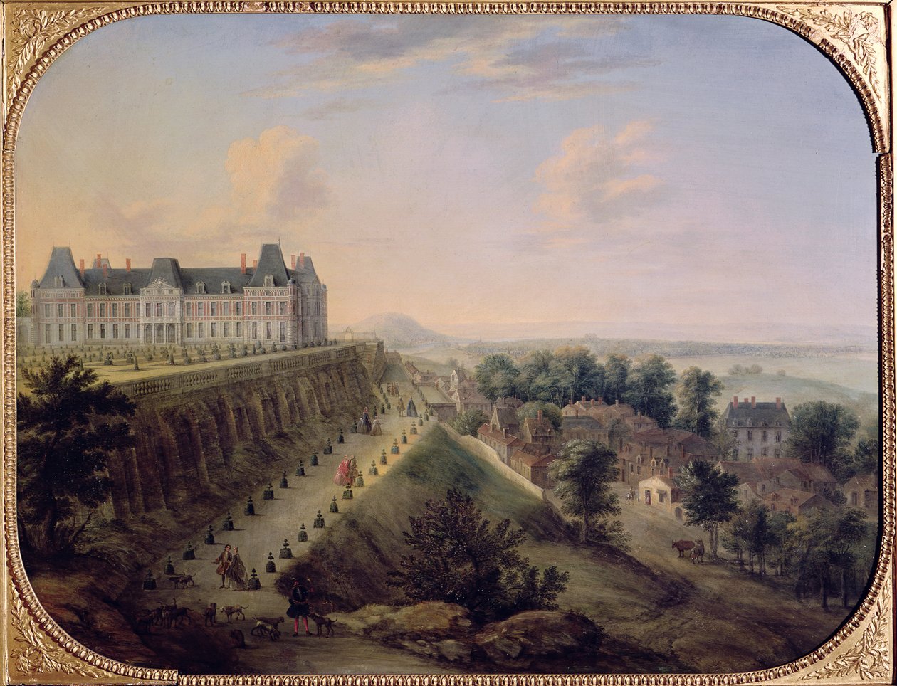 Chateau de Meudon av Charles Leopold Grevenbroeck