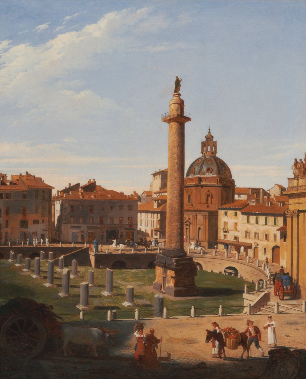 A View of Trajans Forum, Roma av Charles Lock Eastlake