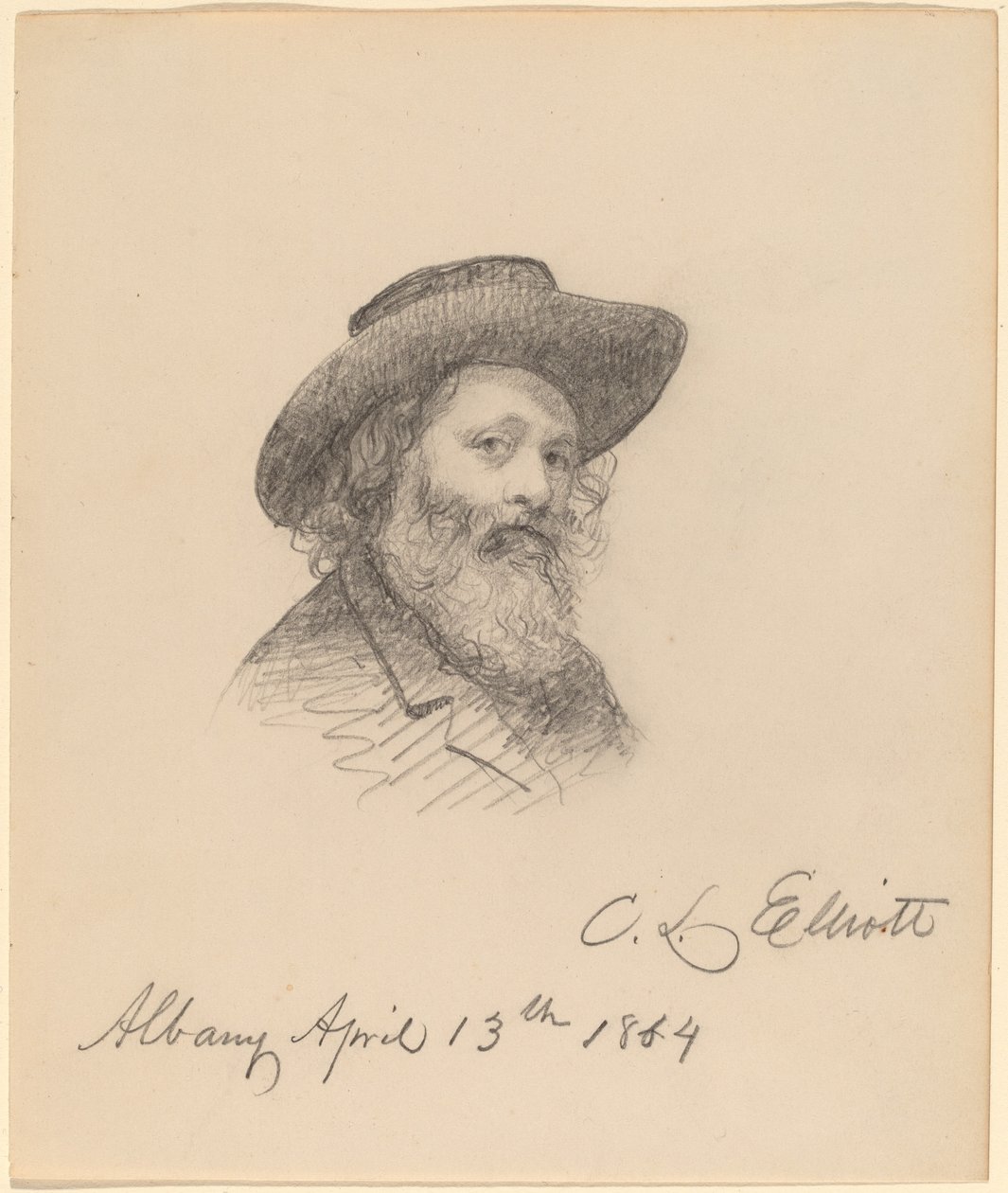 Portrett av kunstneren Asa W. Twitchell av Charles Loring Elliot