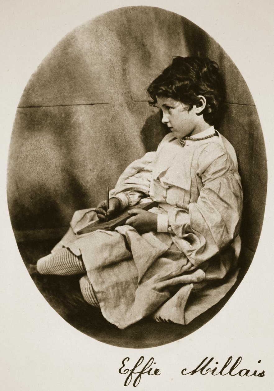 Effie Millais, 20. juli 1865 (sepia-bilde) av Charles Lutwidge Dodgson