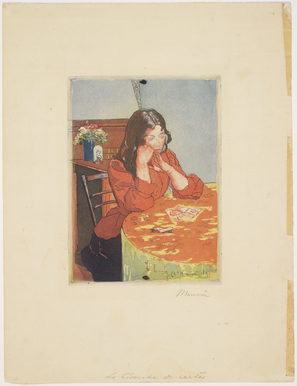 Kortmaker, 1891 av Charles Maurin