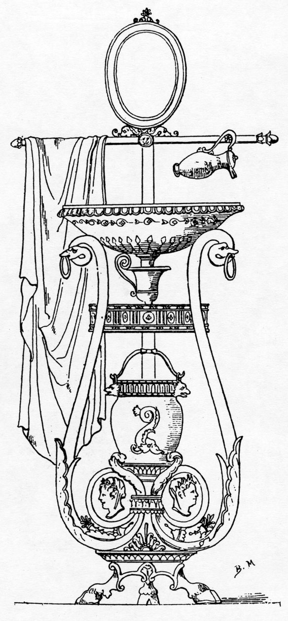 Athensk servant i empirestil av Charles Percier