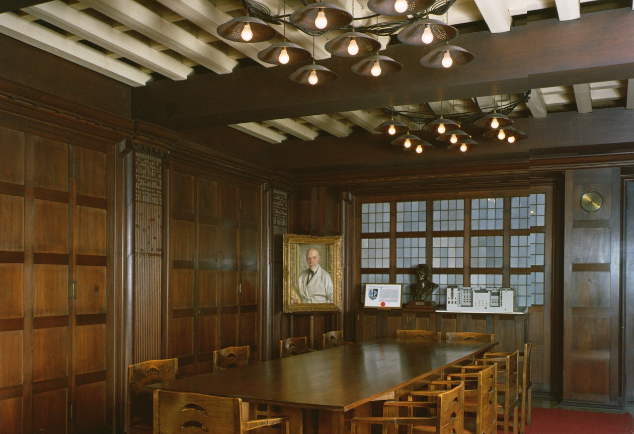 Utsikt over styrerommet, bygget 1897-99 av Charles Rennie Mackintosh