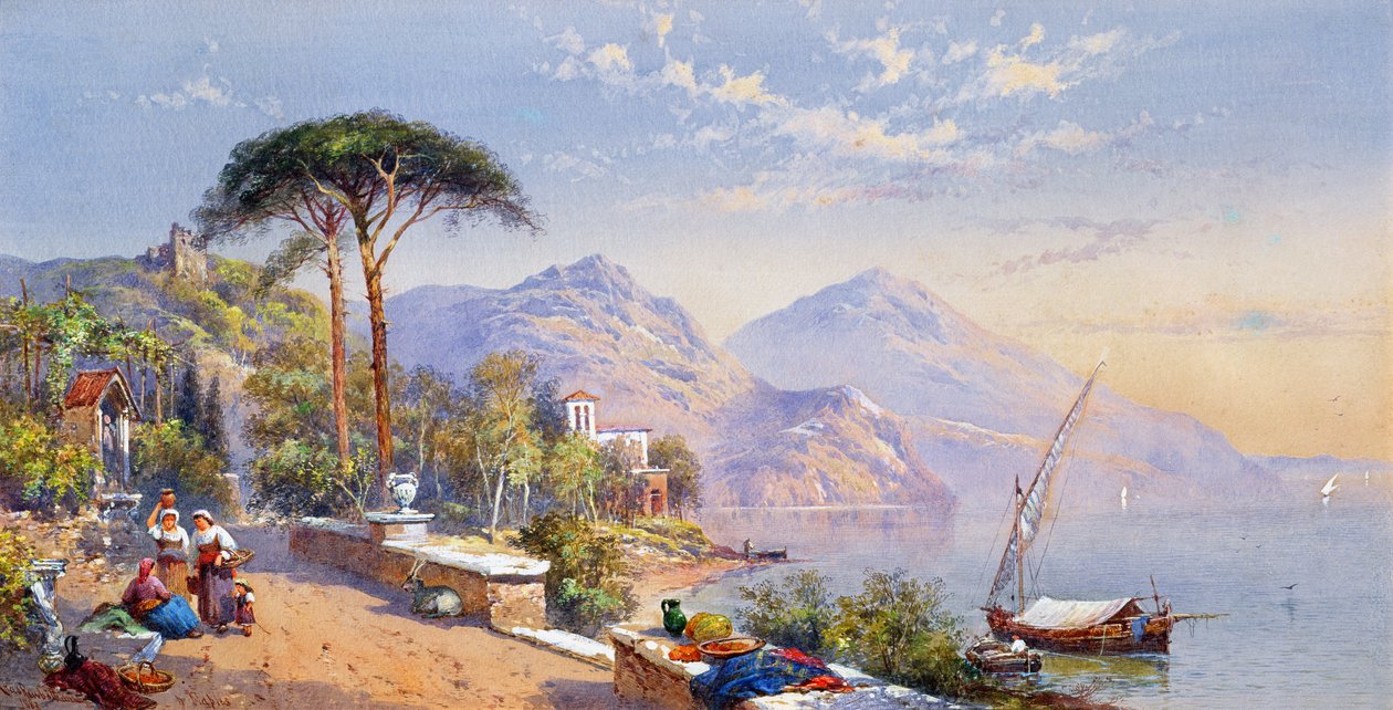 Nær Napoli, 1883 av Thomas Charles Leeson Rowbotham