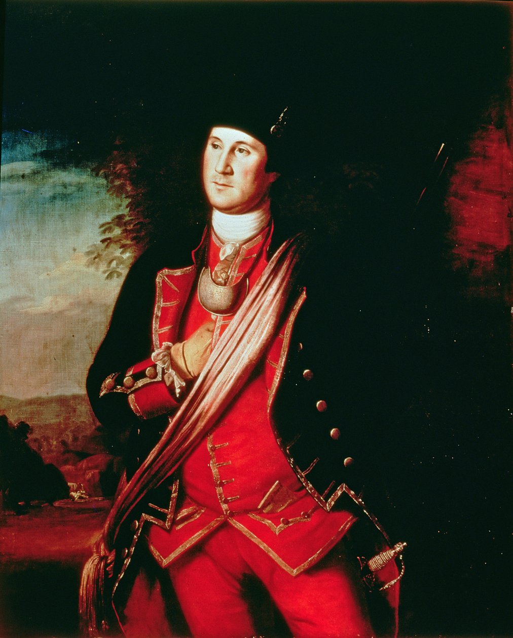 Portrett av George Washington (1732-99) 1772 av Charles Willson Peale