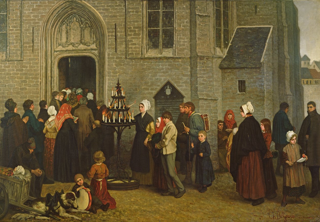 Pilgrimsreise til Diegem av Charles de Groux