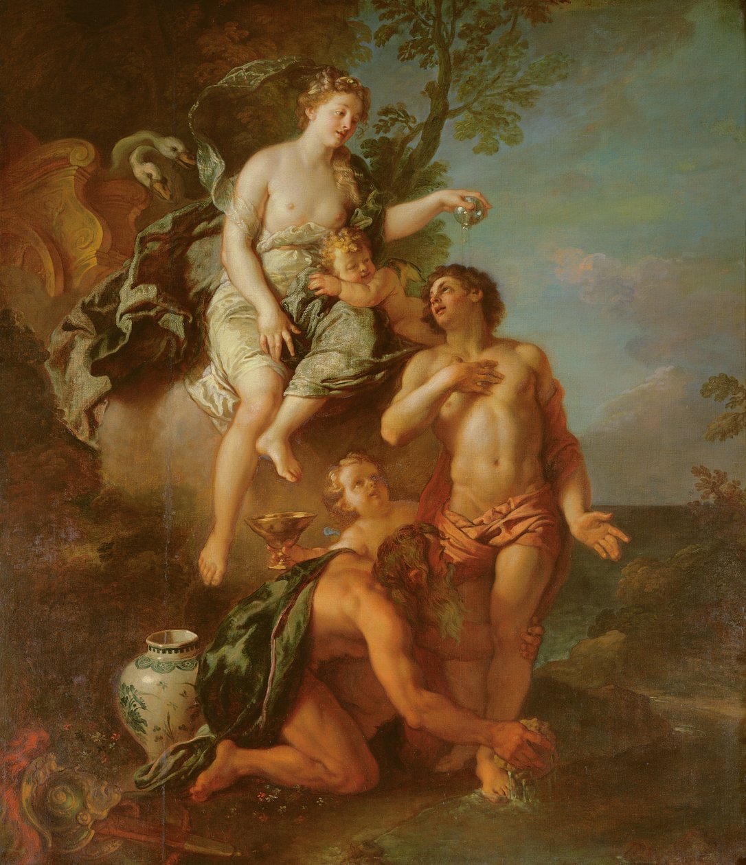 Forgudelse av Aeneas av Charles de la Fosse