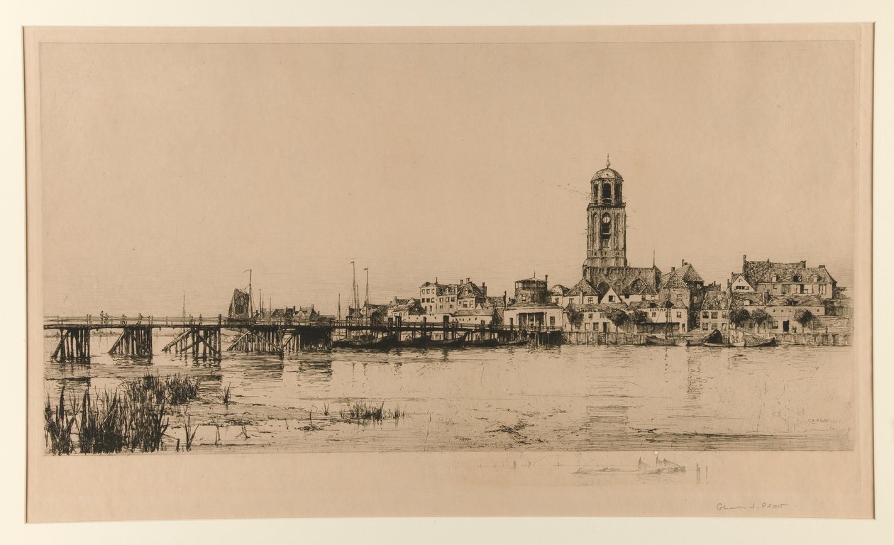 Deventer (havnescene) av Charles A. Platt