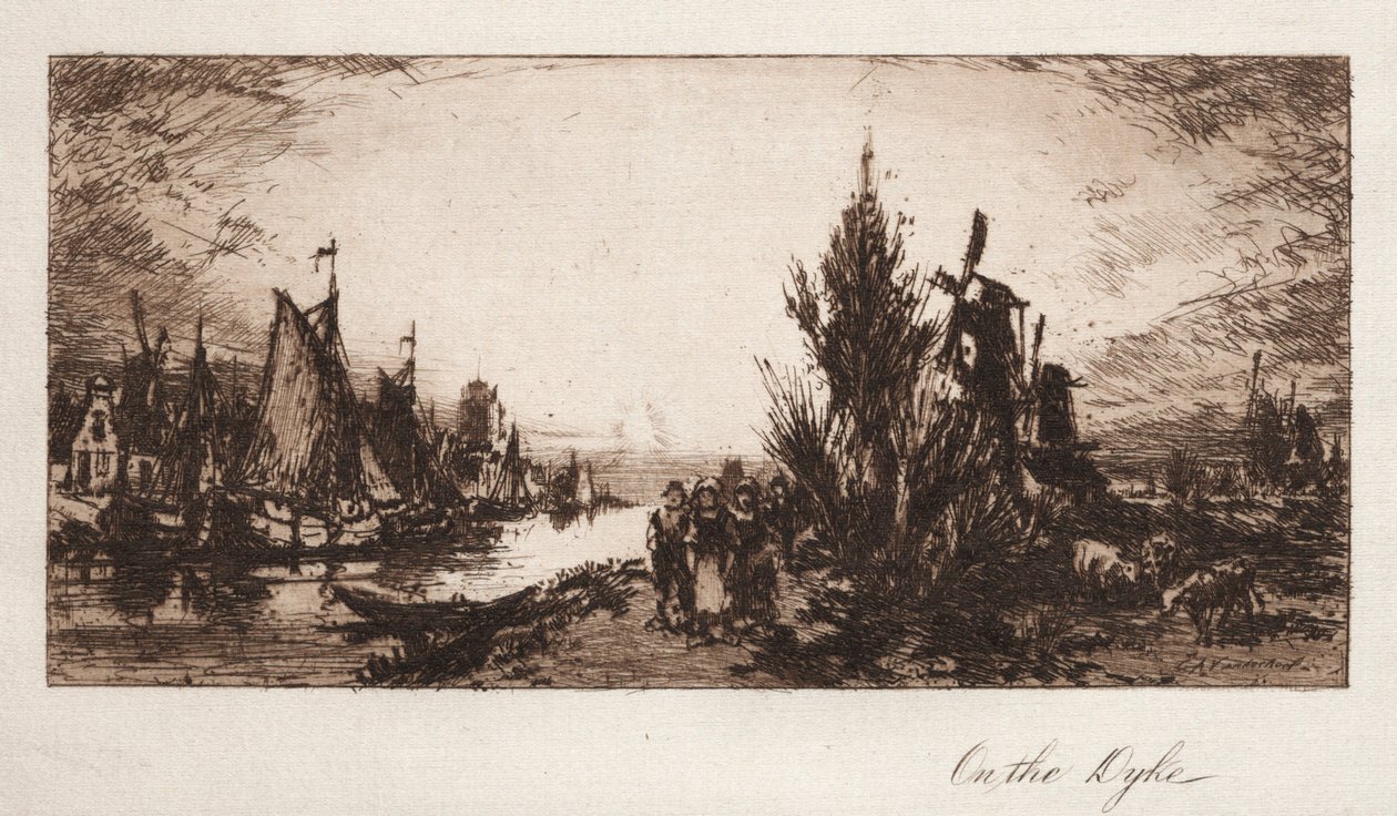 On the Dyke, 1885. av Charles A. Vanderhoof