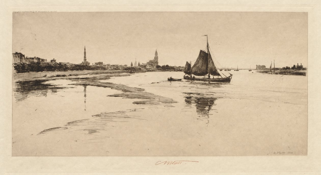 Arnheim ved Rhinen, 1888. av Charles Adams Platt