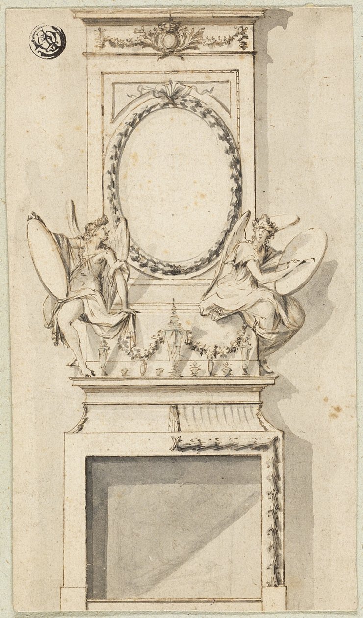 Design for et skorsteinsstykke av Charles Alfred Stothard
