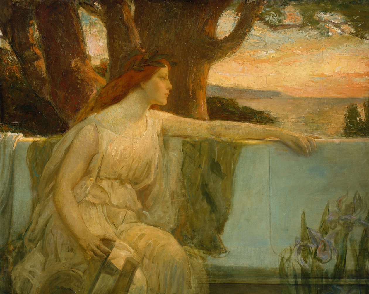 A Distant Idyll (olje på lerret) av Charles Allen Winter