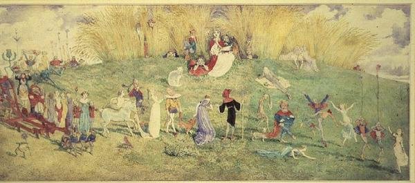 Eventyrdronningen - En prosesjon av Charles Altamont Doyle