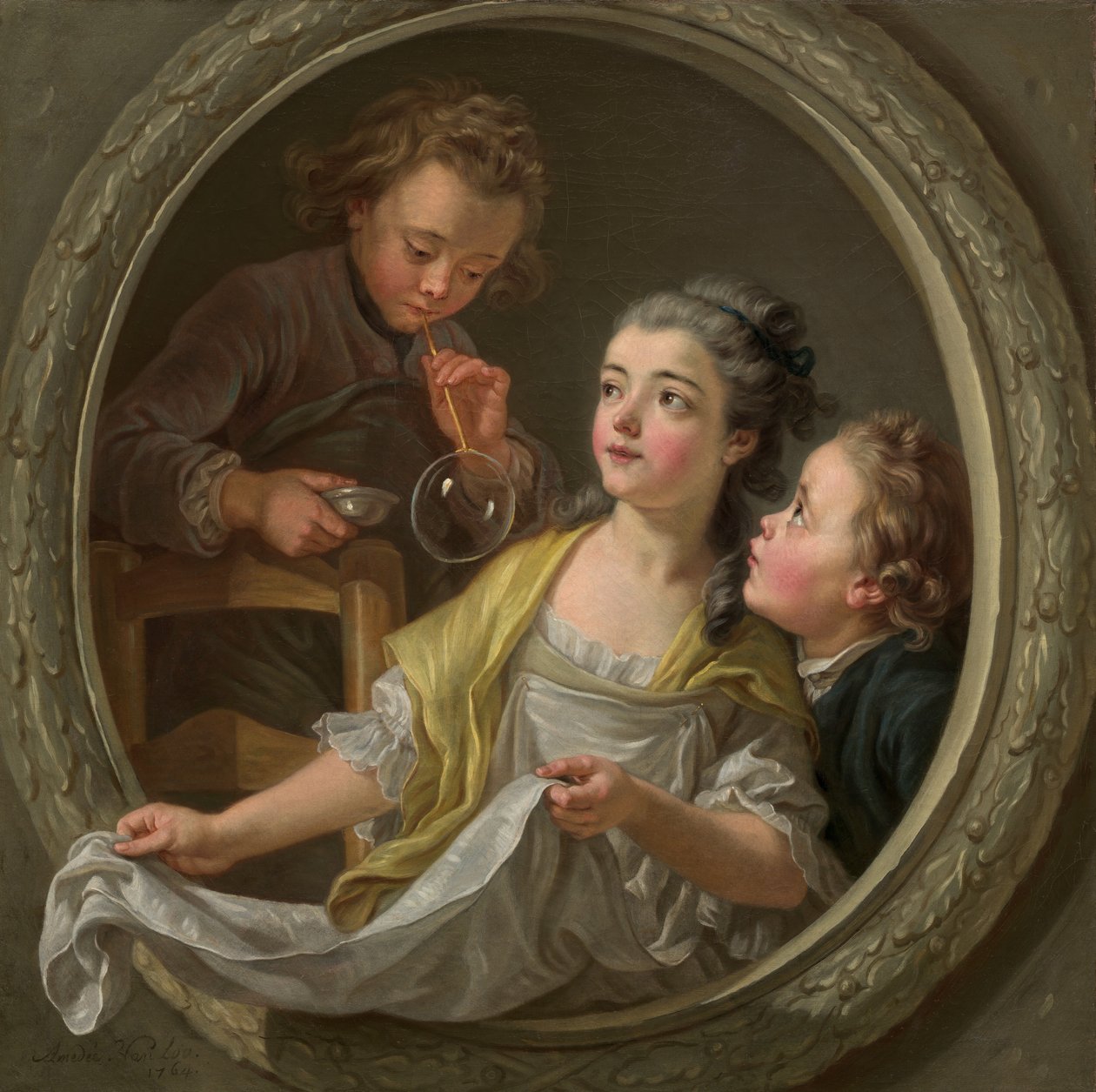 Såpebobler av Charles Amedee Philippe van Loo