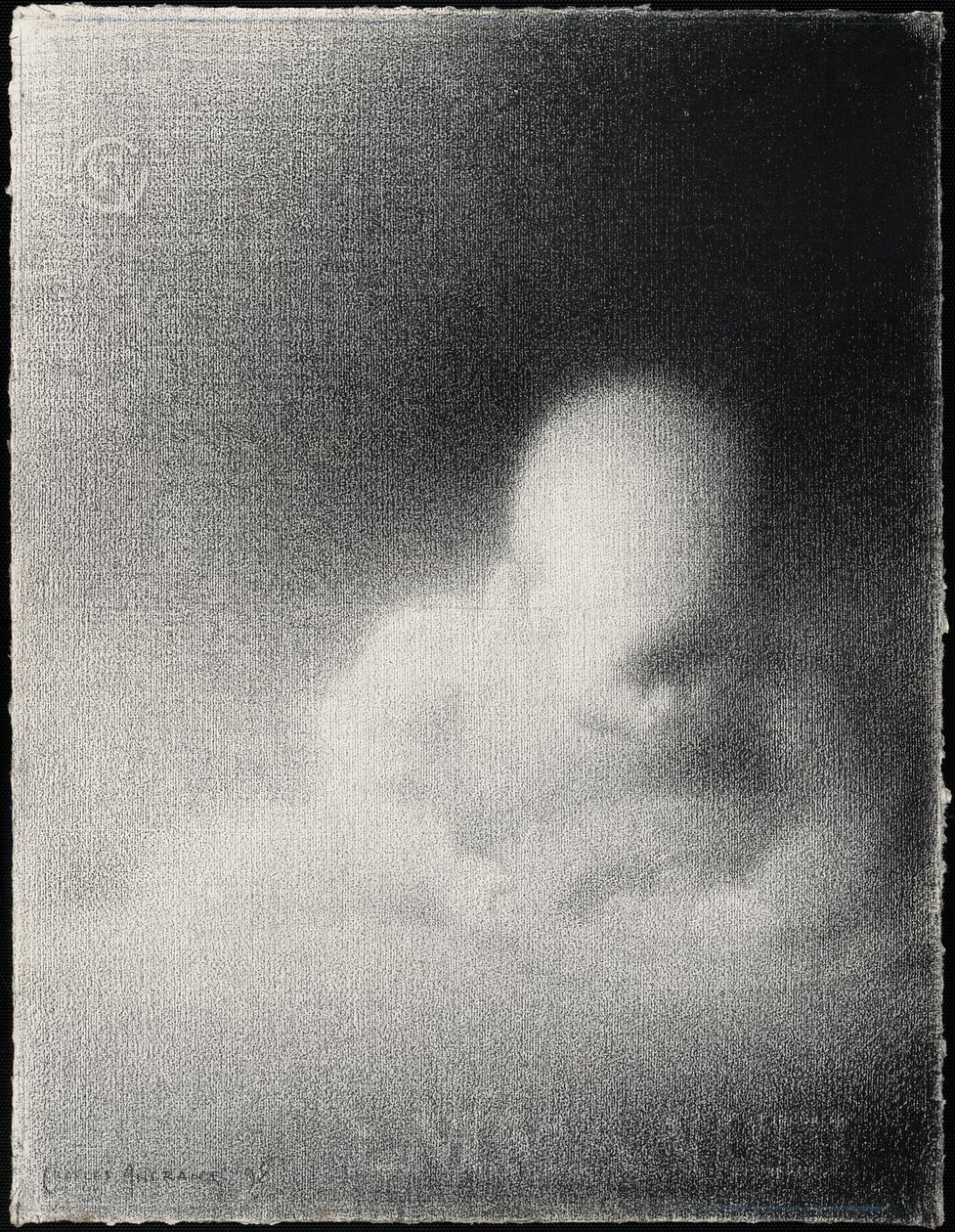Overhode for et barn (Emmanuel) av Charles Angrand