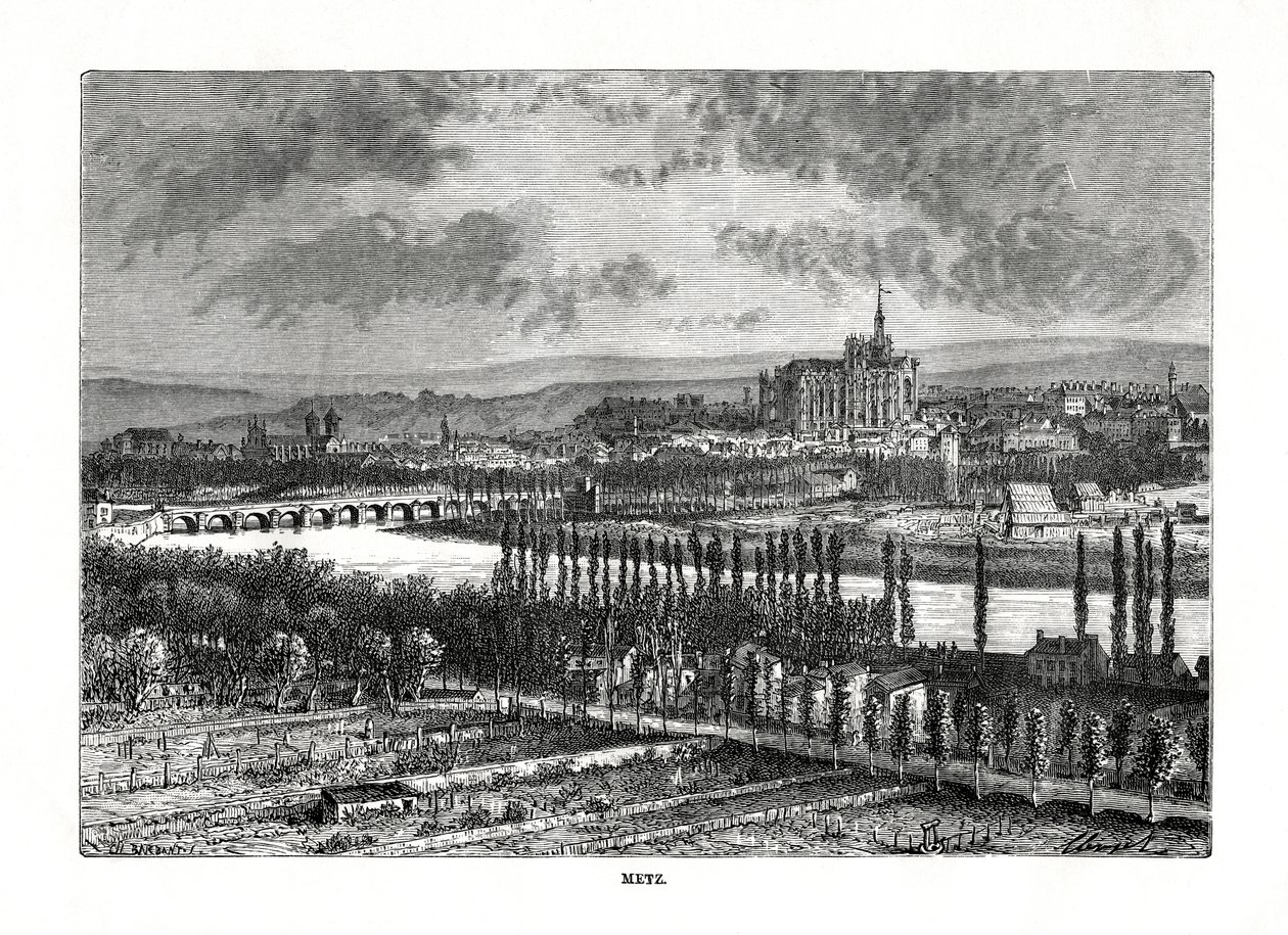 Metz, Frankrike, 1800-tallet av Charles Barbant