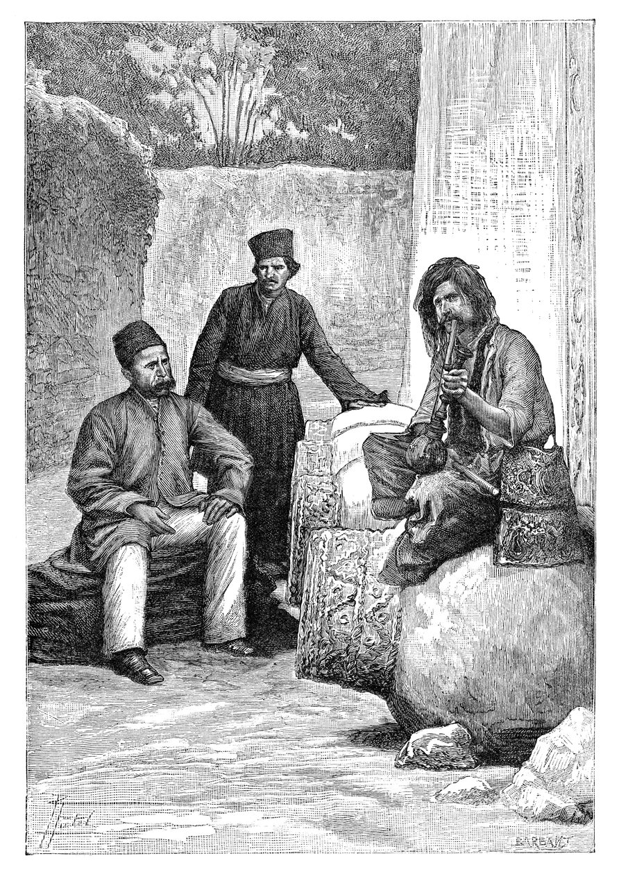 Persiske menn, 1895. av Charles Barbant