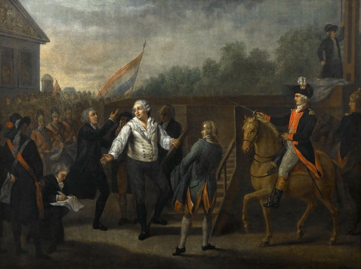 Louis XVI foran stillaset av Charles Benazech