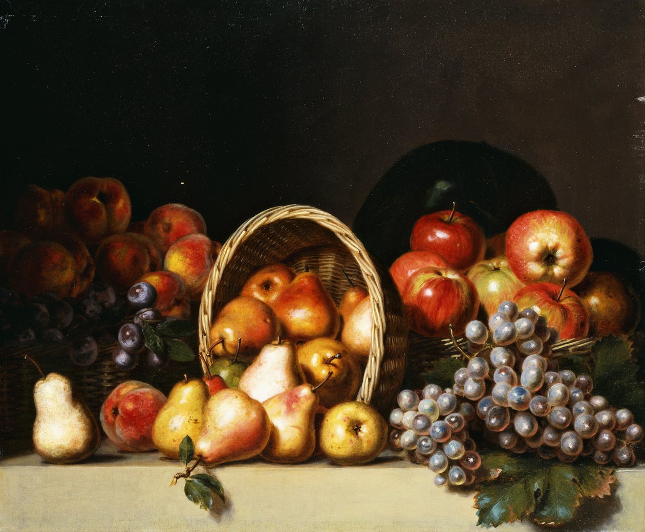 Epler, pærer, plommer og druer, av Charles Bird King