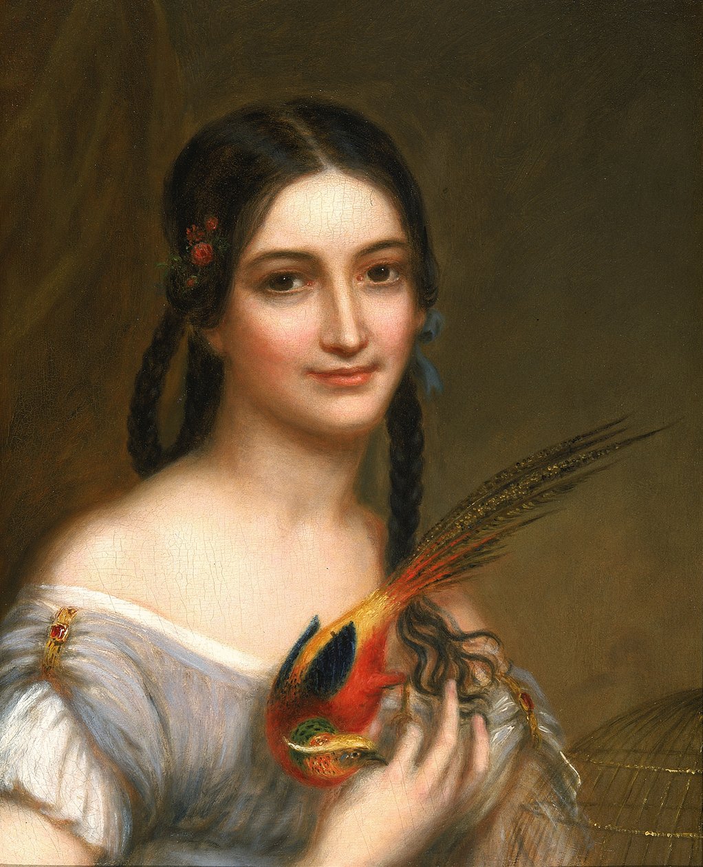 Frøken Satterlee, ca. 1830-1839. av Charles Bird King