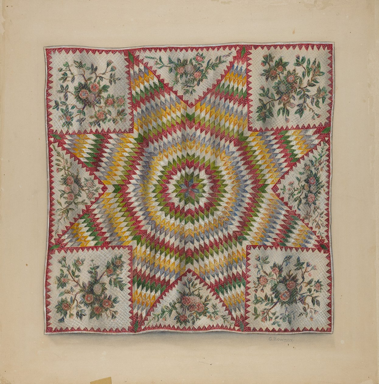 Quilt (Star of Bethlehem) av Charles Bowman