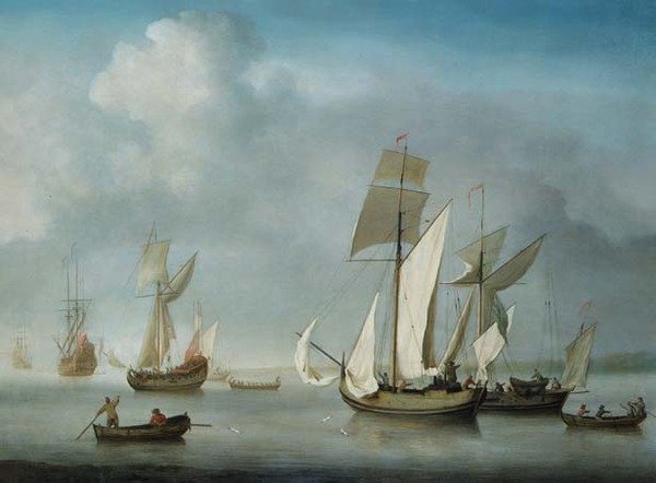 Ble beroliget utenfor kysten av Charles Brooking