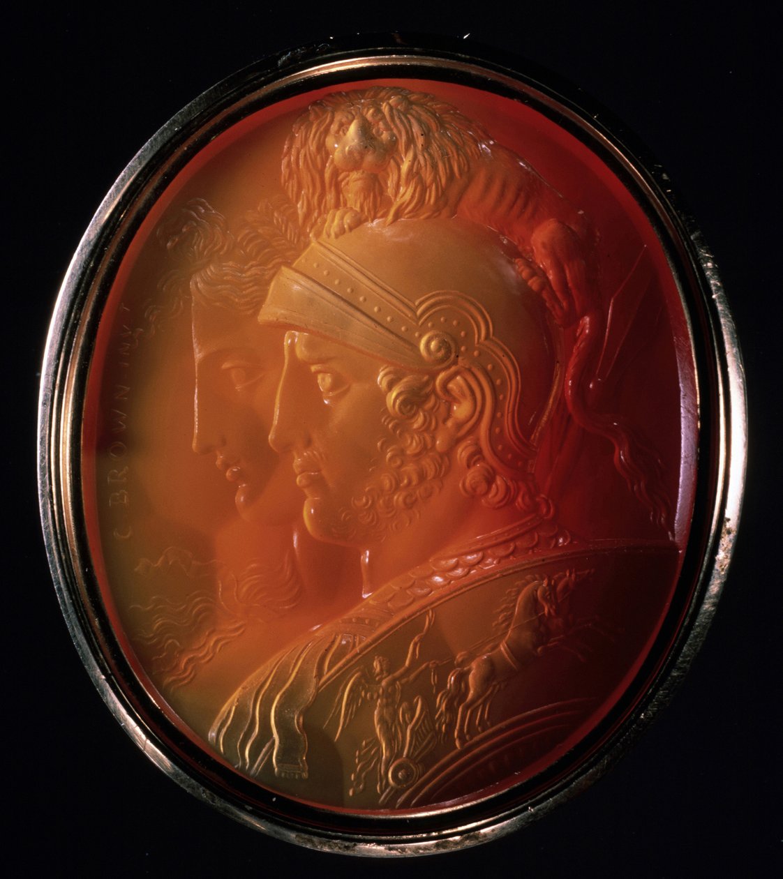Cameo with Mars and Bellona, ca 1784 av Charles Brown
