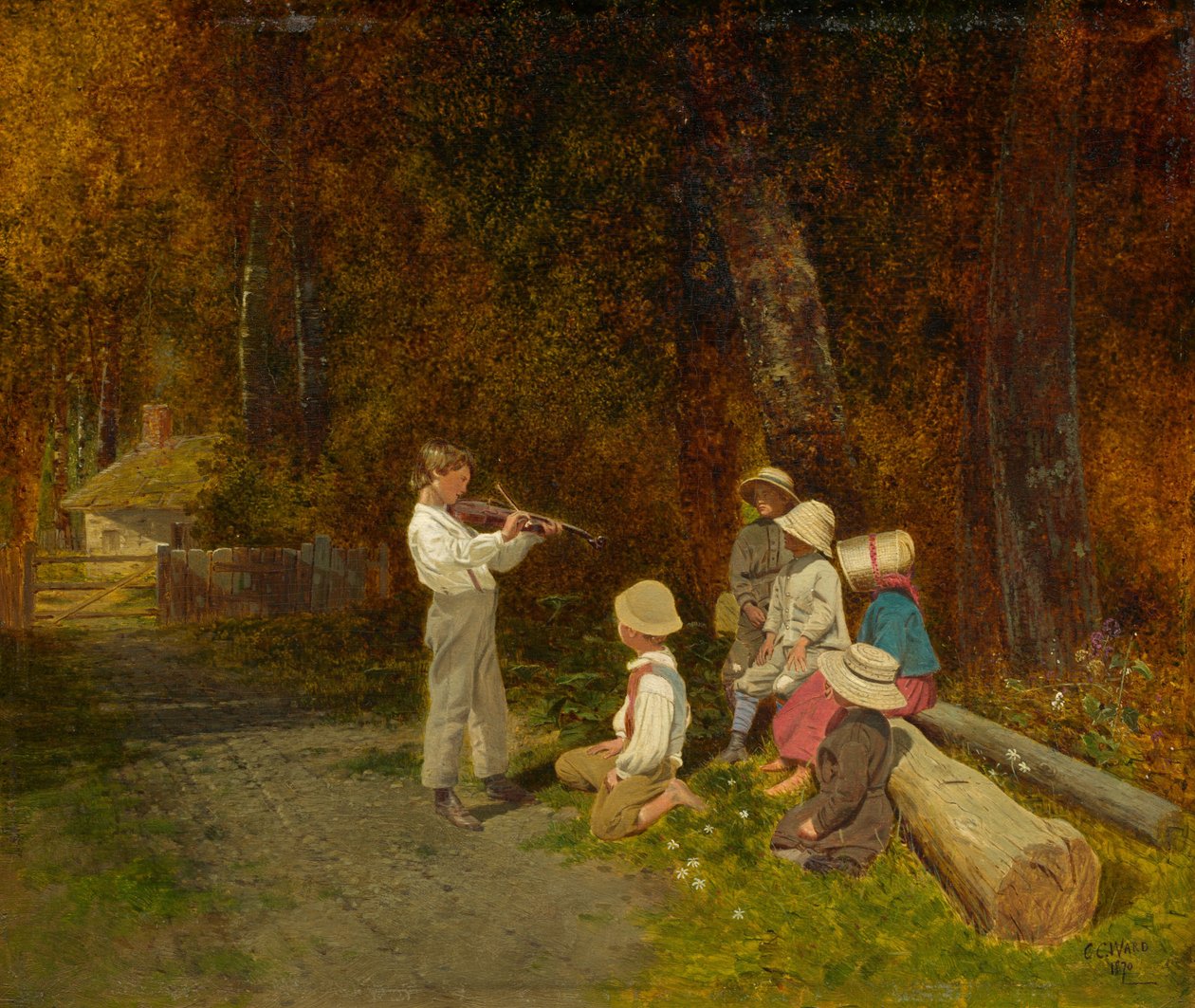 Hans første opptreden i offentligheten, 1870. av Charles Caleb Ward