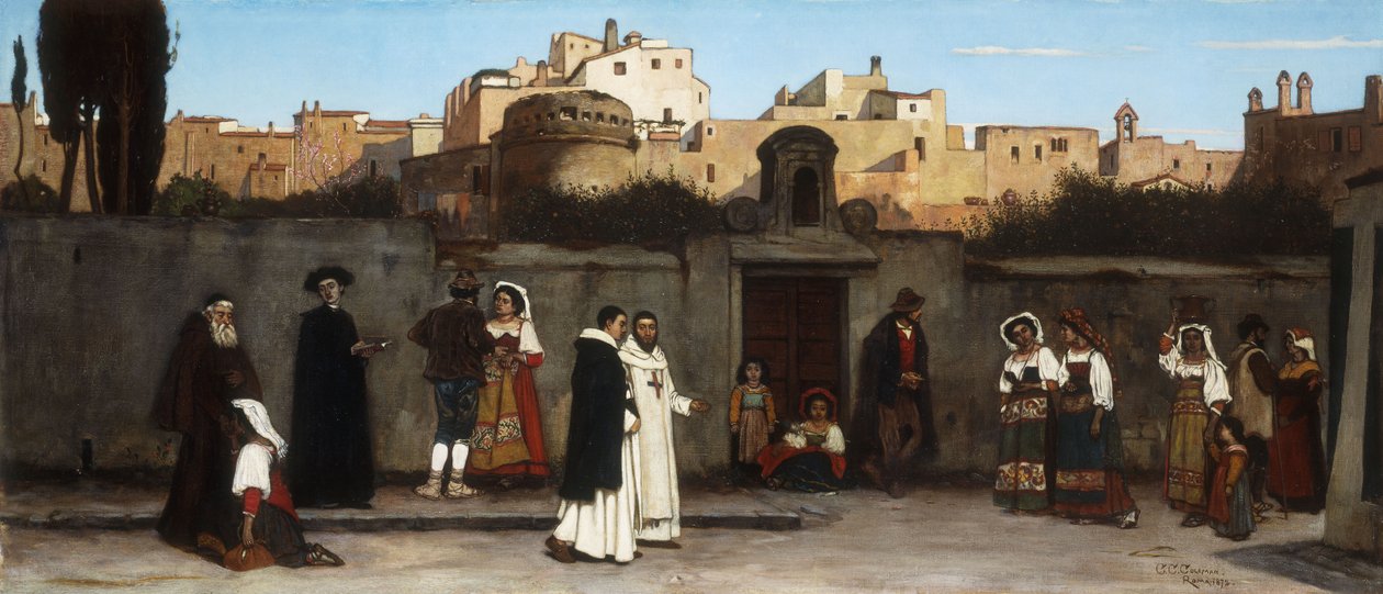 Romersk gatescene, 1872 av Charles Caryl Coleman