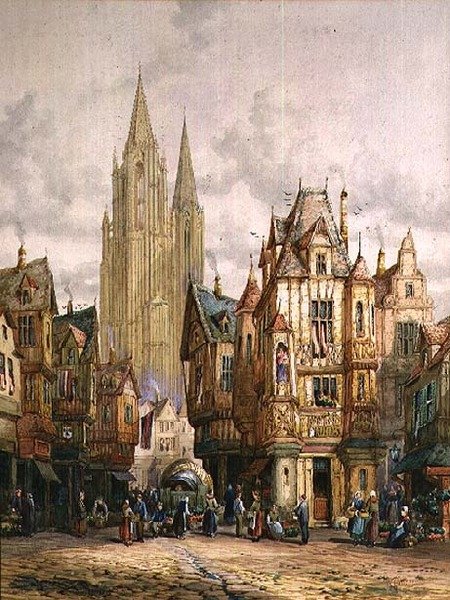 Gatescene av Charles Cattermole