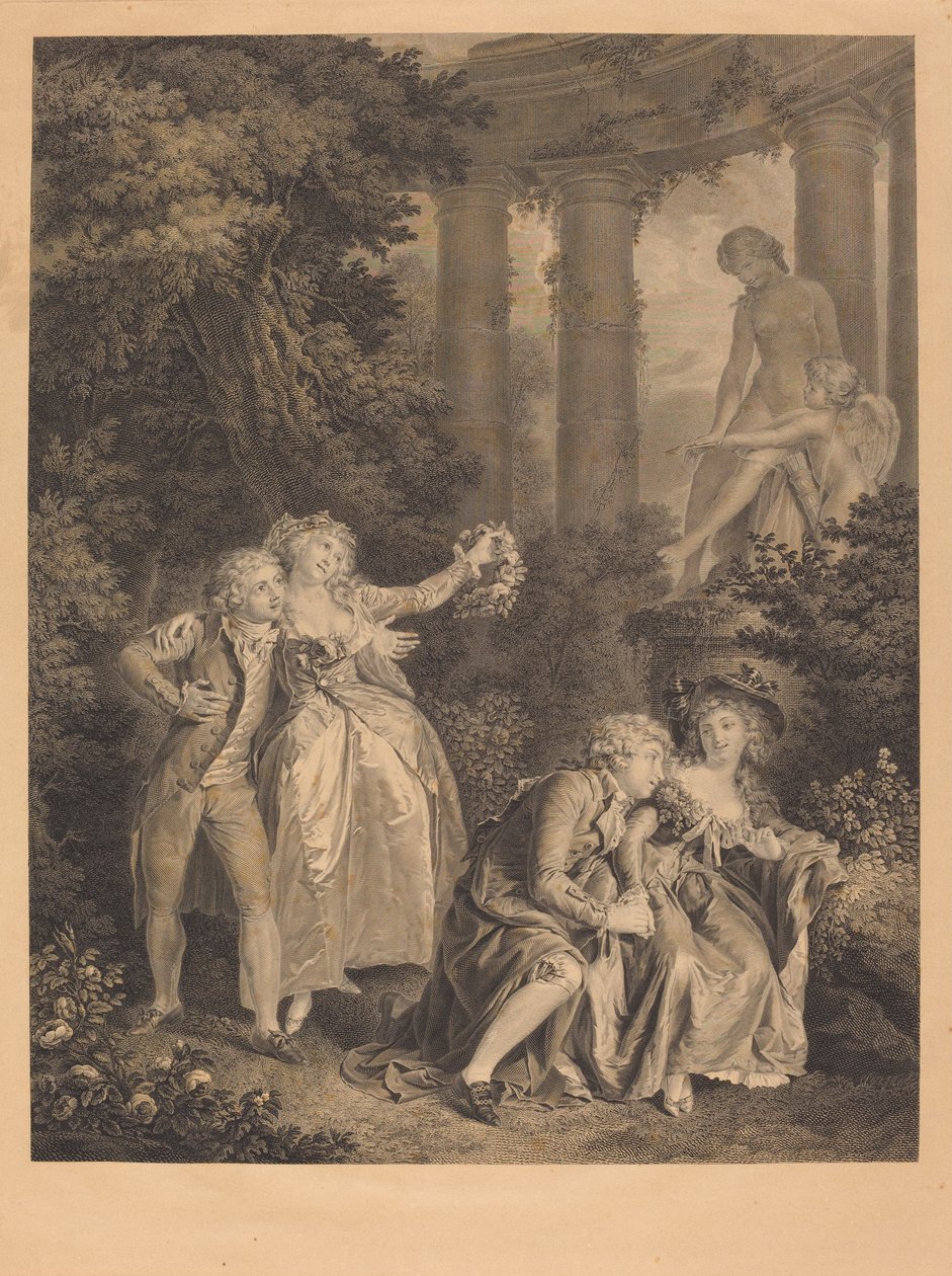 Eden av Charles Clement Bervic after Louis Rolland Trinquesse