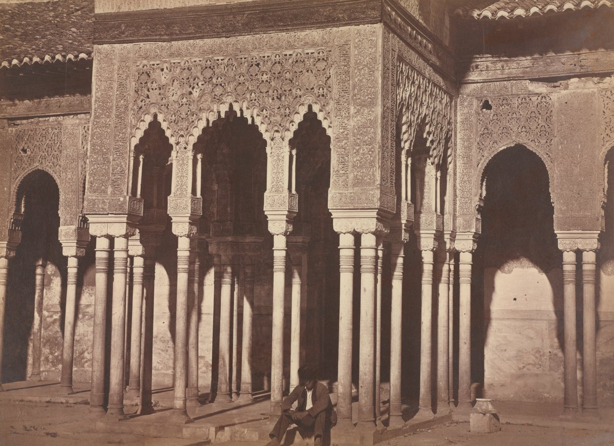 Gårdsplassen, Alhambra, 1857-58. av Charles Clifford