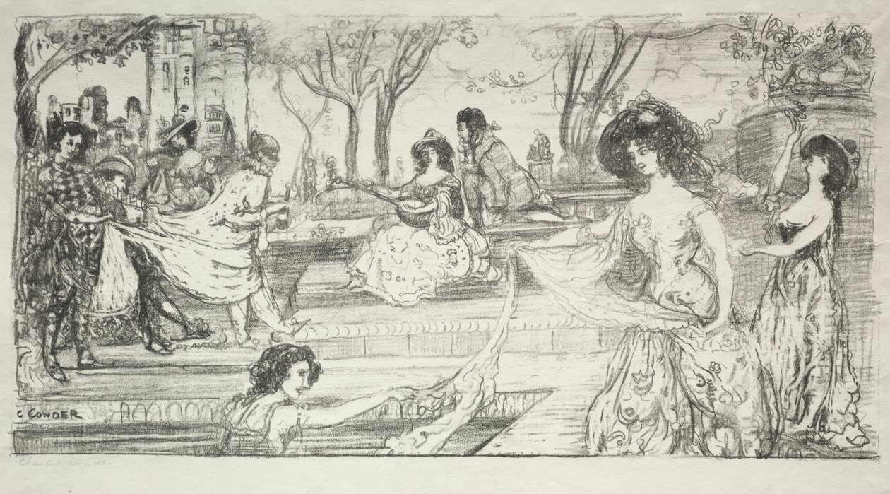 Gitaristen. av Charles Edward Conder