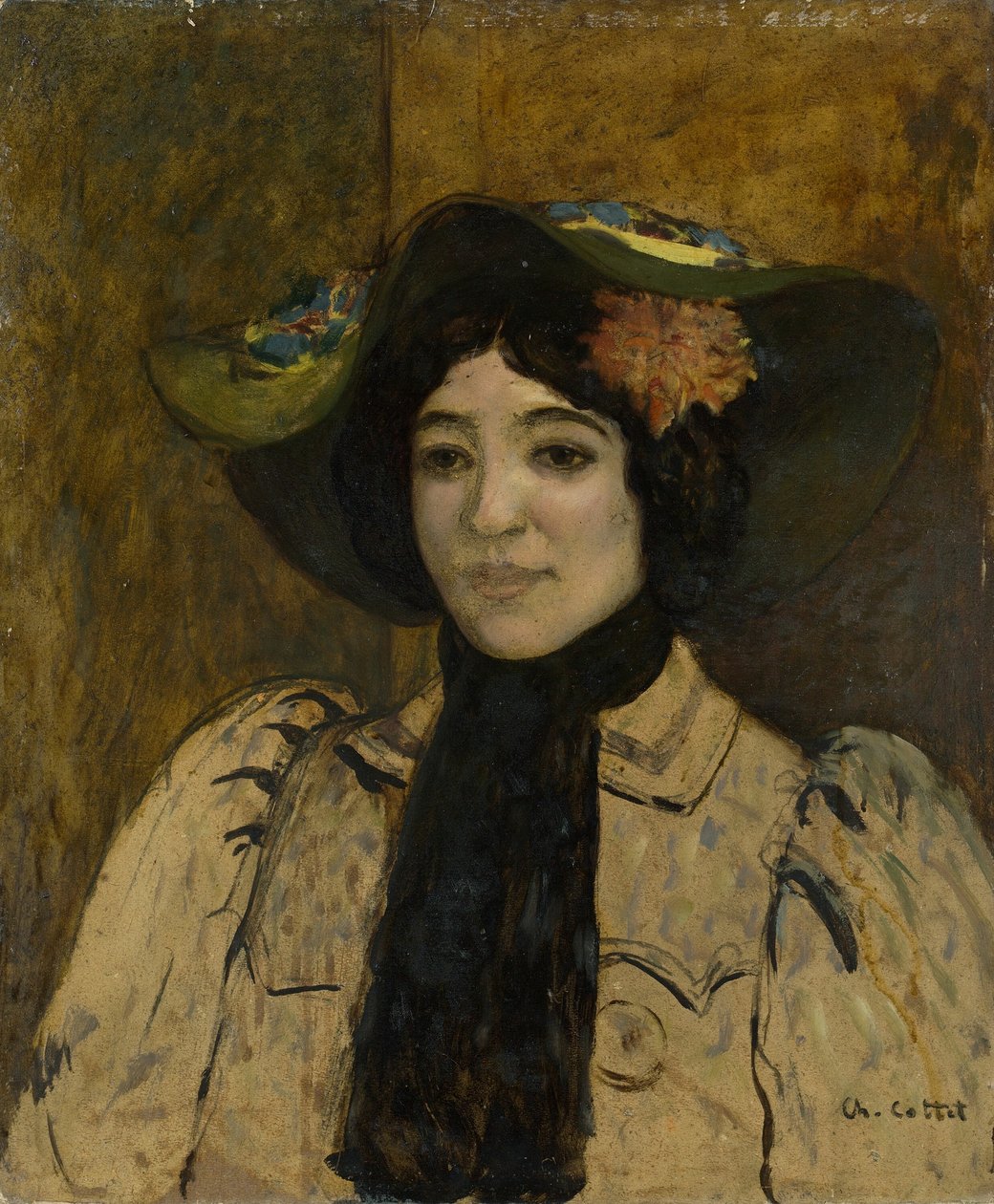 Portrett av en kvinne av Charles Cottet