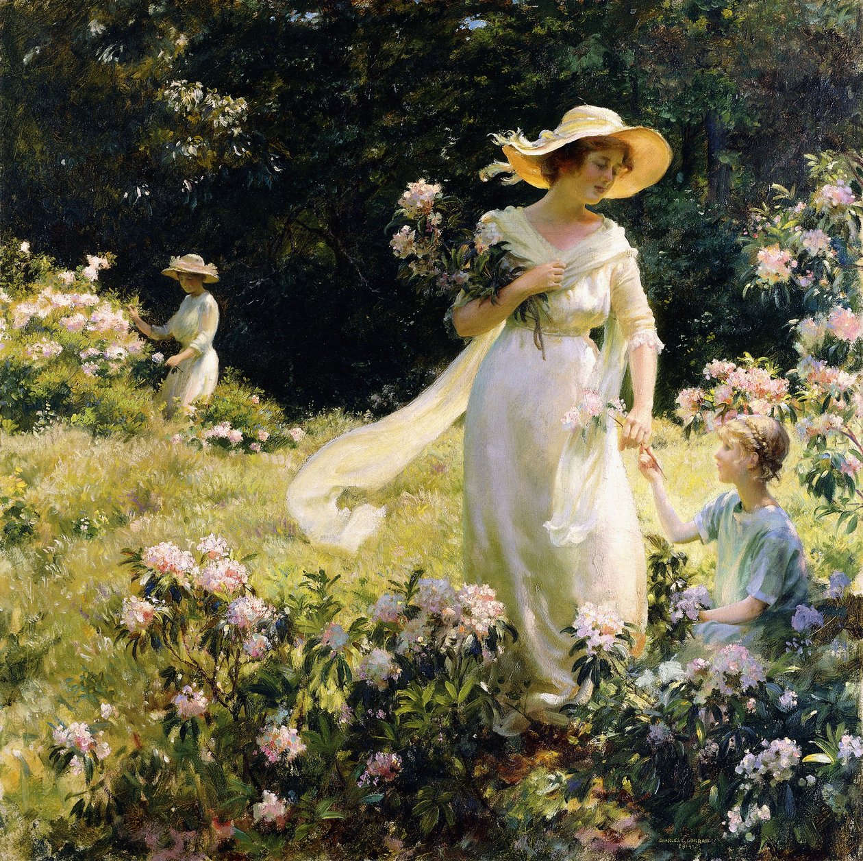 Blant laurbærblomstene av Charles Courtney Curran