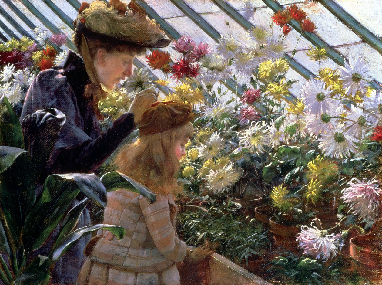 Krysantemum av Charles Courtney Curran