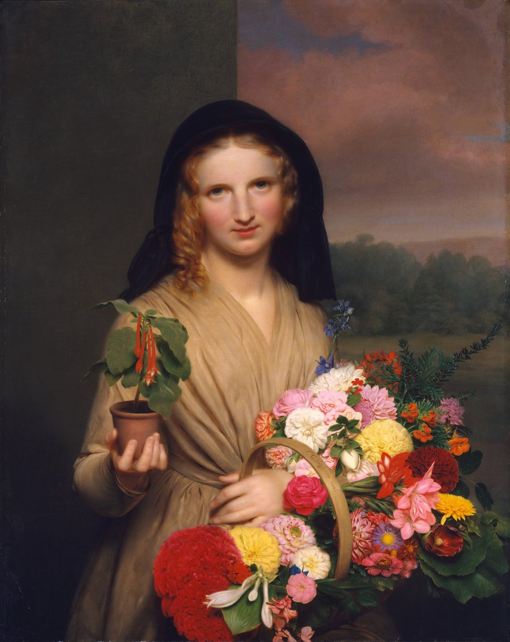 Blomsterjenta, 1846. av Charles Cromwell Ingham