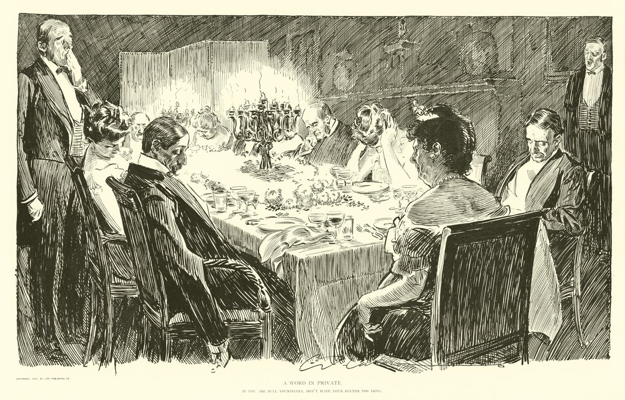 Ikke spis middagen for lenge av Charles Dana Gibson