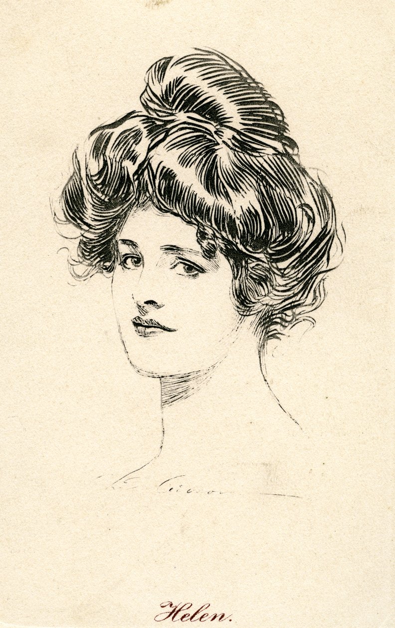 Helen, en Gibson-jente, ca. 1900 av Charles Dana Gibson