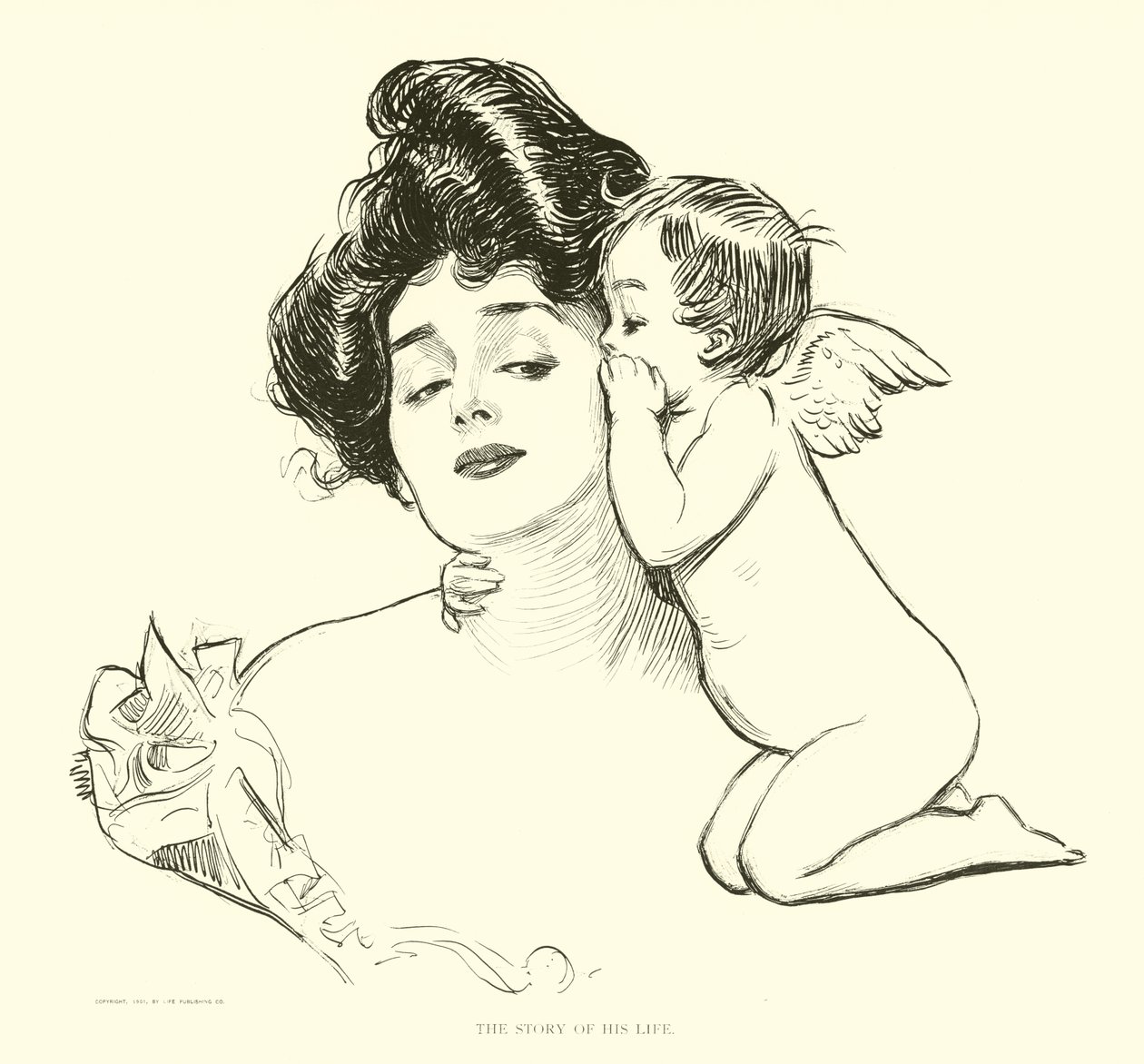 Illustrasjon for The Social Ladder av Charles Dana Gibson