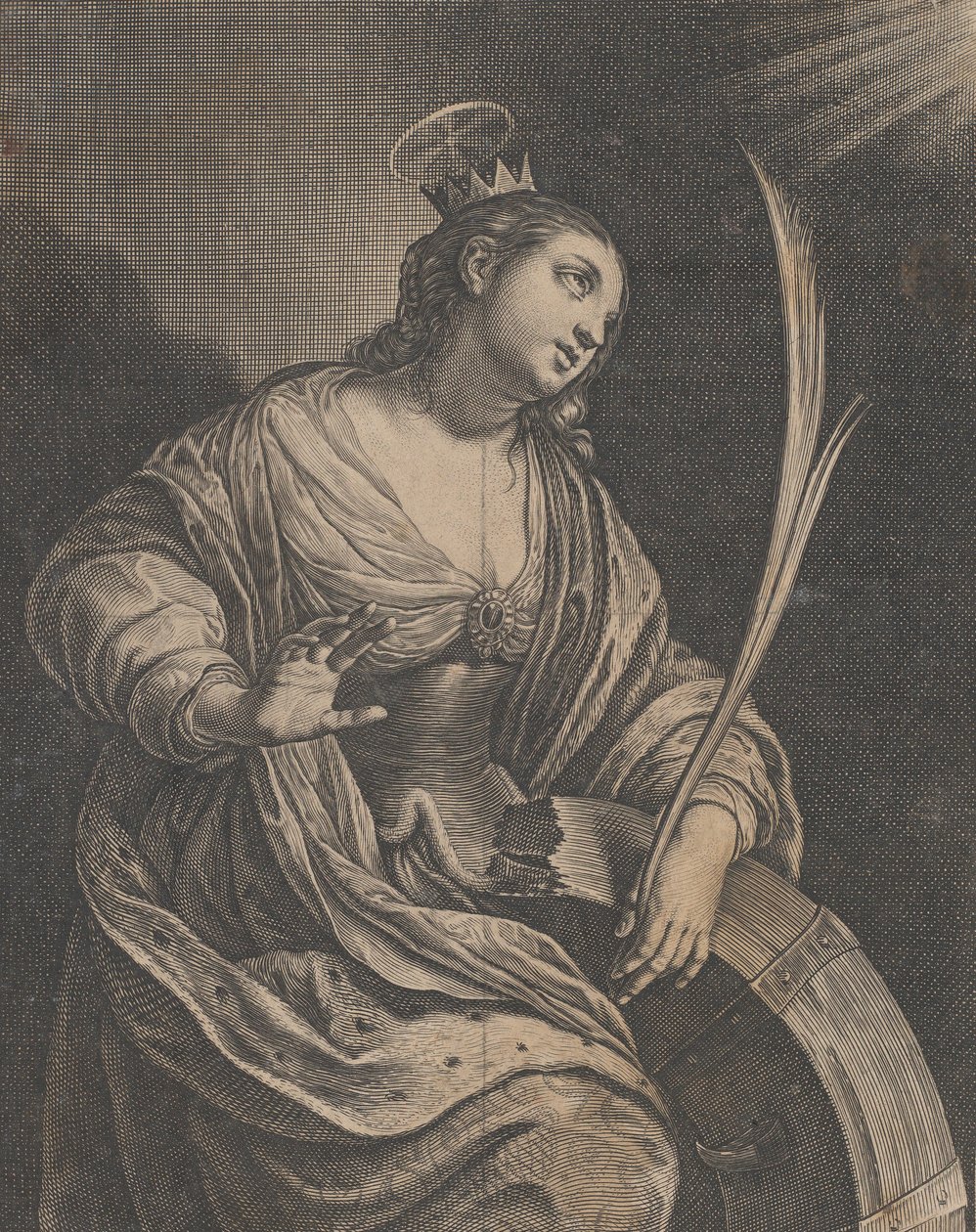 Den hellige Katarina av Alexandria, ca. 1630. av Charles David