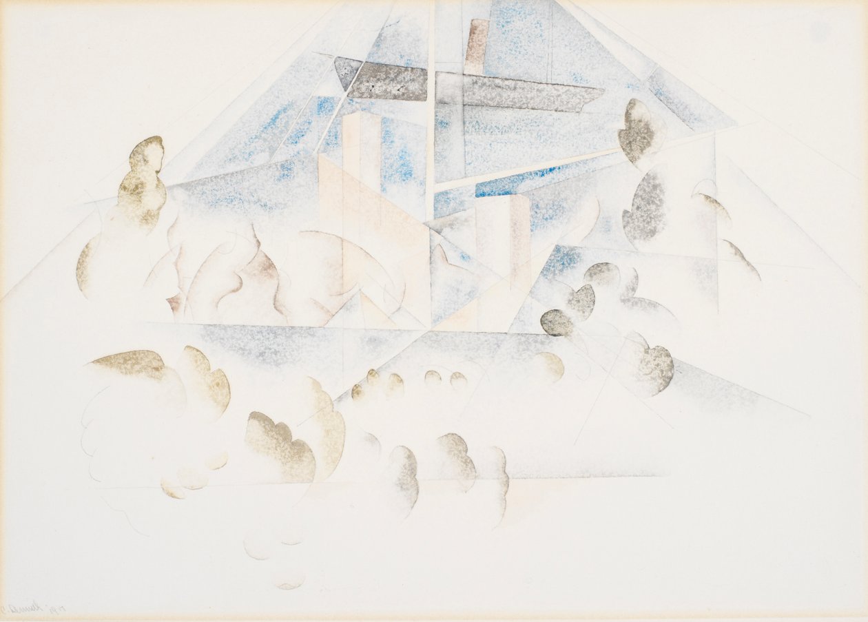 Bermuda, master og løvverk av Charles Demuth