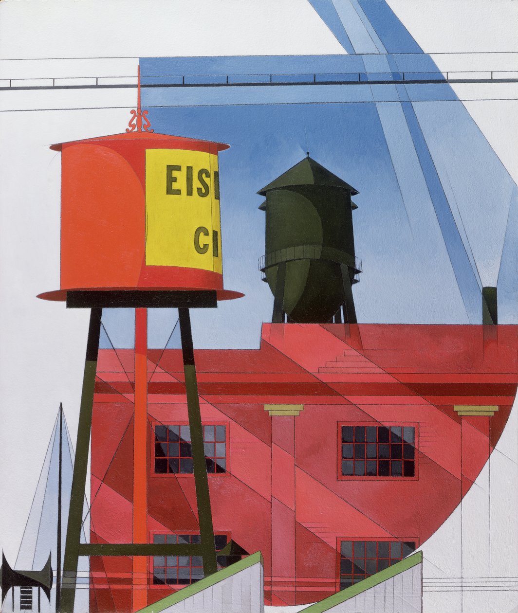Buildings Abstraction, Lancaster, 1931 av Charles Demuth