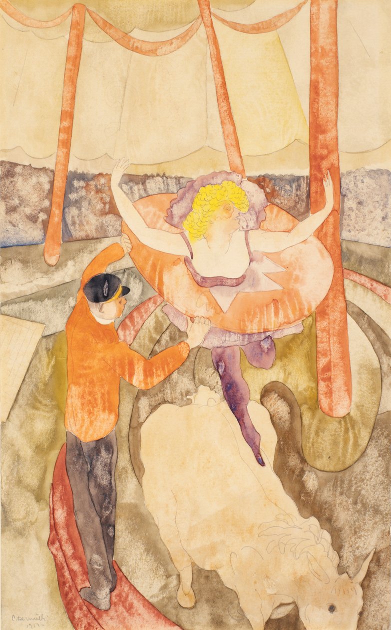 Rytter og assistent av Charles Demuth