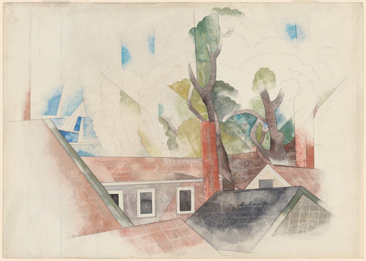 Tak og trær av Charles Demuth