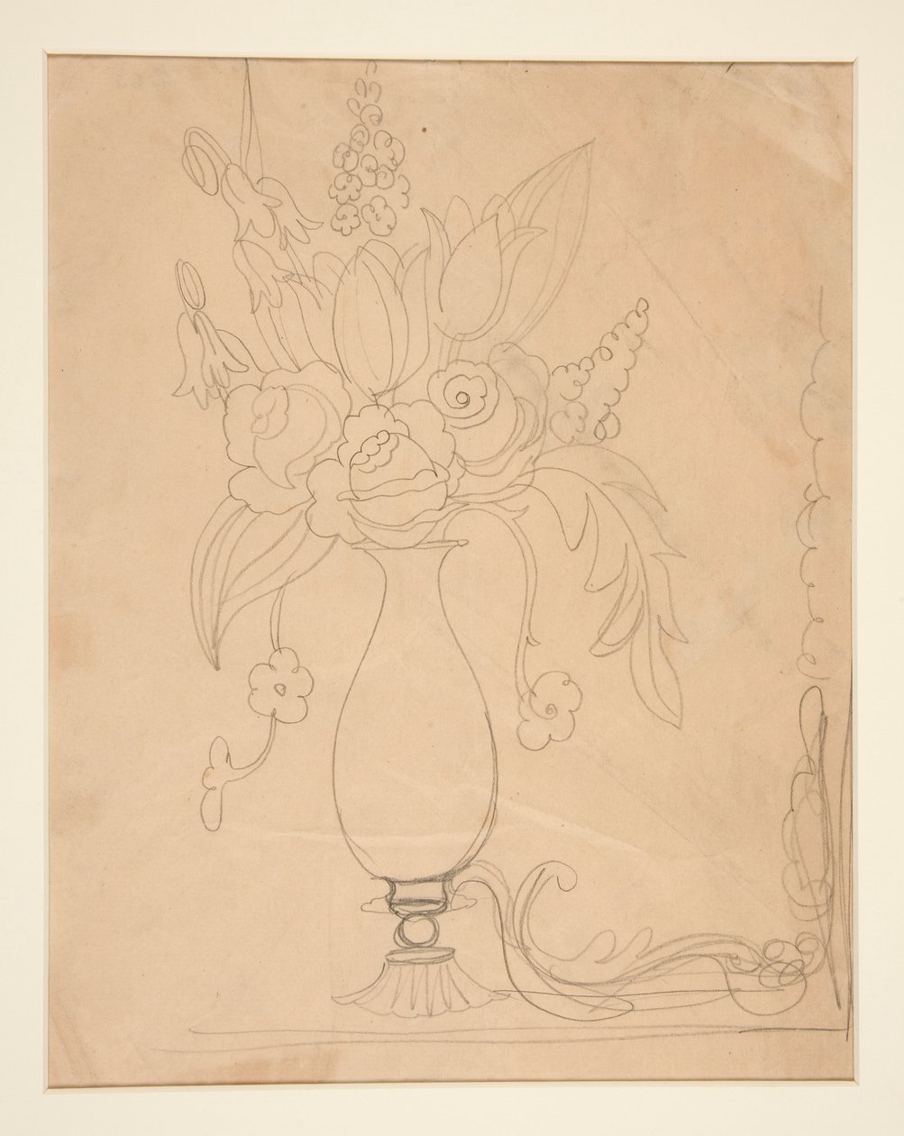 Vase med blomster av Charles Demuth